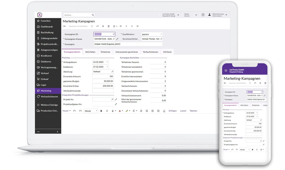 Marketing- und Kampagnensteuerung in Haufe 360